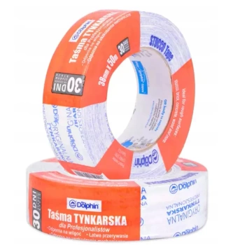 Blue Dolphin 30 Tage Profi-Putzband Abdeckband Stuckateurband 38 mm x 50 m