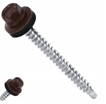 MAG KRAK Selbstbohrschrauben Trapezblechschrauben RAL 8017 4,8 x 60 mm 100 Stk.