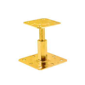 Pfosten-Basis-Stütze 100x130x100-150x3,0 Gelb