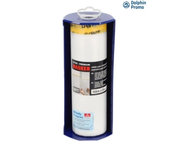 Blue Dolphin WASHI Masker Set Abdeckfolie mit Präzisions-Washi-Band 140 cm x 23 m und Dispenser