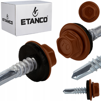 ETANCO GT5 Bohrschrauben Metall - Metall 5,5 x 25 mm RAL 8002 250 Stk.