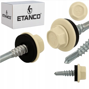 ETANCO GT5 Bohrschrauben Metall - Metall 5,5 x 38 mm RAL 1015 250 Stk.