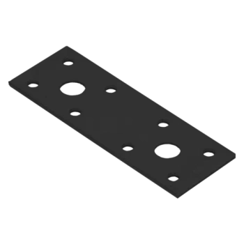 LP1 C Flachverbinder 100x35x2,5 Schwarz