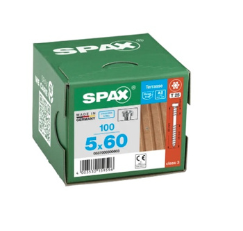 SPAX Terrassenschrauben 5x60 Edelstahl A2