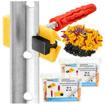 Schnellputzprofil Clips System 200 Stk. + Dübel