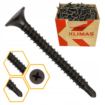 Klimas KSSG Gipskartonschrauben mit Bohrspitze 3,5 x 35 mm 1000 St.