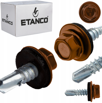 ETANCO GT5 Bohrschrauben Metall - Metall 5,5 x 25 mm RAL 8004 250 Stk.