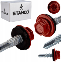 ETANCO GT5 Bohrschrauben Metall - Metall 5,5 x 25 mm RAL 3005 250 Stk.