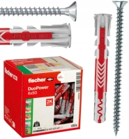 Fischer DUOPOWER 8x65 S Universaldübel Allzweckdübel mit Schraube 25 St.