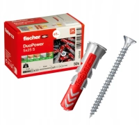Fischer DUOPOWER  5x25 S Universaldübel Allzweckdübel mit Schraube 50 St.