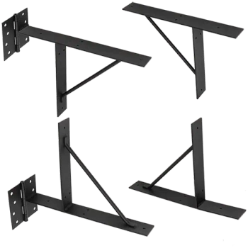 ZNW 1 Torscharniere 300x200x38x3,0 Schwarz