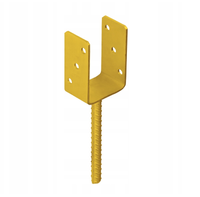 Domax U-Pfostenträger Pfostenanker PS 80U ZNZ 81x120x4 mm gelb 1 Stk.