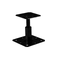 Pfosten-Basis-Stütze KTL 100x130x100-150x3,0 Schwarz