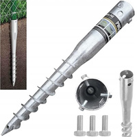 GRUNDLINE Pfostenträger 68x650x1,8 mm mit Klimas 3er-Set Schrauben