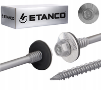 Etanco Sandwichplatten-Schrauben Holz Beton Verzinkt, 140 mm 100 Stk.