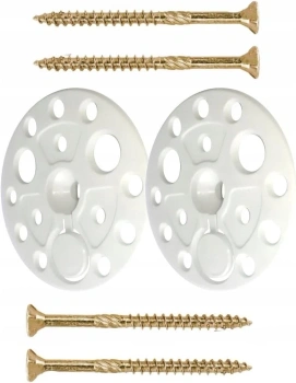 Set Dämmstoffteller 60 mm mit Holzschrauben 6 x 70 mm 100 Stk.