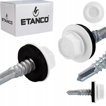 ETANCO GT5 Bohrschrauben Metall - Metall 5,5 x 25 mm RAL 9003 250 Stk.