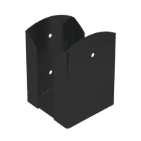 PSPW90 C Sockel  91x150x2,0 Schwarz