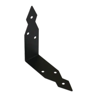 OSK 146 Winkelverbinder  146x146x40x1,5 Schwarz dekorativ