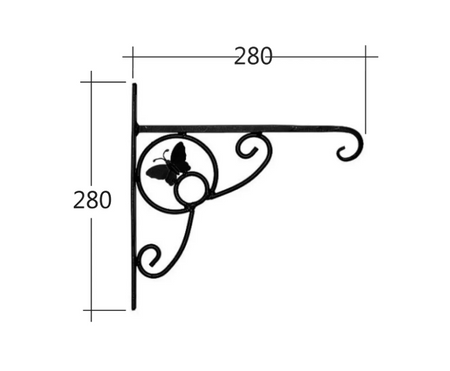 UK1 Halter für Blumenbeete Schmetterling