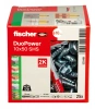 Fischer DUOPOWER 10x50 SHS Universaldübel Allzweckdübel mit Schraube 25 St.