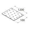 PP94 Lochplatte 100x1200x2,0