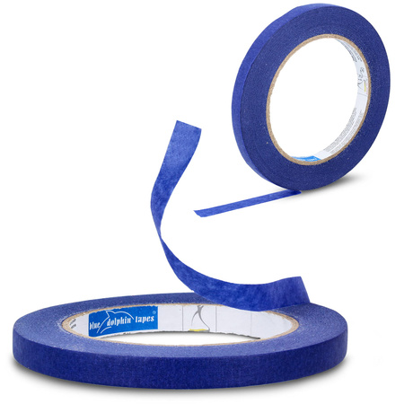 Blue Dolphin Malerband Malerkrepp UV-beständiges Profi-Abdeckband 10 mm x 50 m