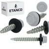 ETANCO Selbstbohrschrauben Trapezblechschrauben RAL 7040 4,8 x 20 mm 250 Stk.