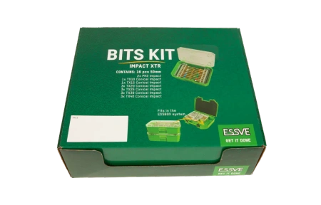 ESSVE XTR Impact Bit-Set 16-teilig Schlagfest im praktischen Etui 50 mm 1 Set