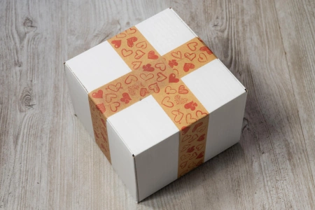 Papierklebeband Valentinstag Herz 50mm/50m 1 Rolle