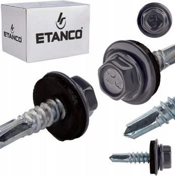 ETANCO GT5 Bohrschrauben Metall - Metall 5,5 x 19 mm RAL 7024 250 Stk.