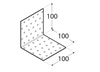 KM13 Winkelverbinder 100x100x100x2,0