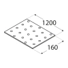 PP97 Lochplatte 160x1200x2,0