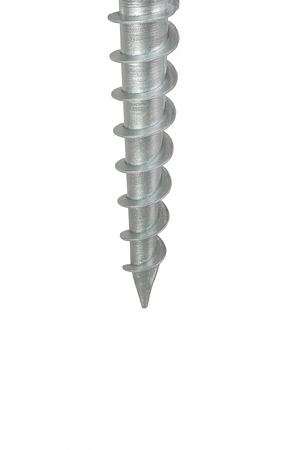 GRUNDLINE Pfostenträger Ø 60 mm 60x550x1,7 mm mit Klimas 3er-Set Schrauben