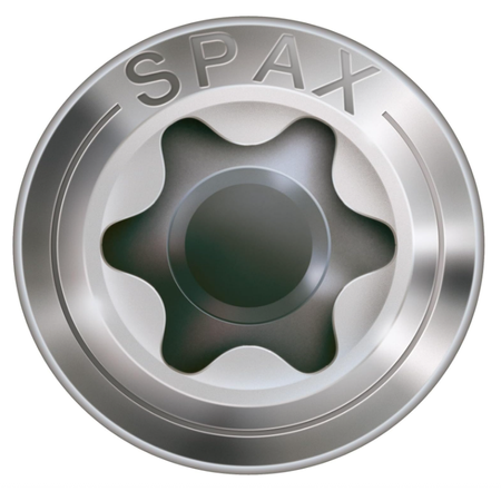 Spax Fassadenschraube Edelstahl A2 4,5 x 60 mm 400 Stk. Silber Henkelbox