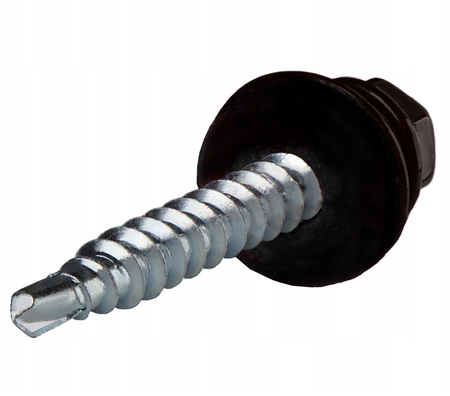 MAG KRAK Selbstbohrschrauben Trapezblechschrauben RAL 8019 4,8 x 50 mm 100 Stk.