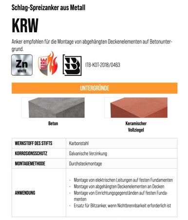 KRW Deckennägel 6x35