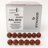 ETANCO Selbstbohrschrauben Trapezblechschrauben RAL 8012 4,8 x 50 mm 100 Stk.