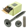 Tellerkopfschrauben mit BIT 8x80 mm schwarz
