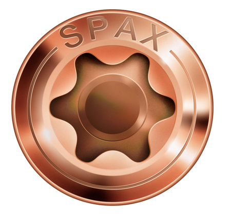 Spax Fassadenschraube Edelstahl A2 4,5 x 60 mm 100 Stk. Antik