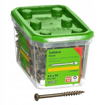 ESSVE CLASSIC Terrassenschrauben CORRSEAL 4,5 x 55 mm 250 St.