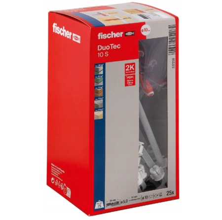 Fischer DUOTEC 10 S Nylon-Kippdübel mit Schraube für Platten 25 St.