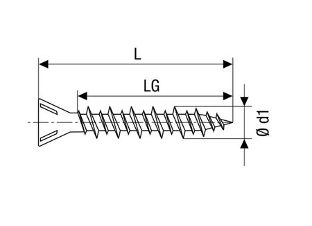 SPAX Trockenbauschrauben GIX-C 3,9x22 für Gipsfaser