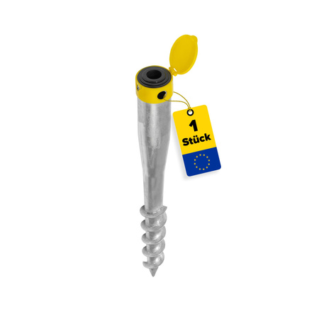 Domax PWO Einschraub Bodenhülsen Pfostenträger rund 60 x 550 mm 1 Stk.