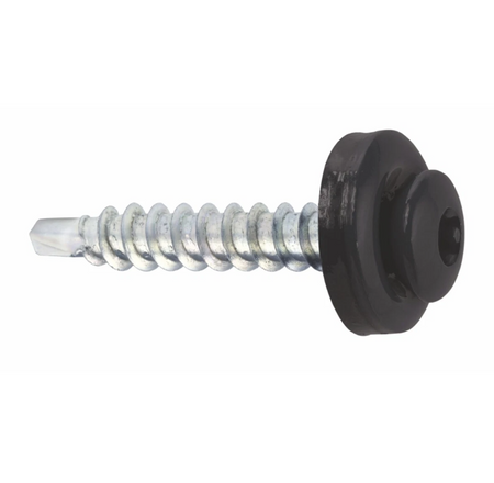 KLIMAS WDD selbstbohrende Spenglerschrauben für Blech auf Holz RAL 7016 Anthrazitgrau 4,8 x 35 mm 250 St.