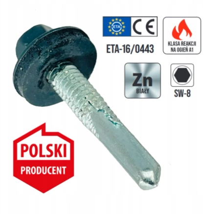 KLIMAS WSS Selbstbohrschrauben für Blech Metall RAL 7016 Anthrazitgrau 5,5 x 32 mm 250 Stk.