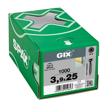 SPAX Trockenbauschrauben GIX-A 3,9x25 für Metall