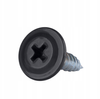 ETANCO GM-S selbstschneidende Blechschrauben Flachkopf RAL 9005 Tiefschwarz 4,2 x 19 mm 250 Stk.
