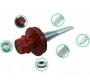 KLIMAS WSS Selbstbohrschrauben für Blech Metall RAL 3011 Braunrot 5,5 x 32 mm 250 Stk.