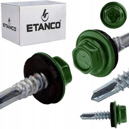 ETANCO GT5 Bohrschrauben Metall - Metall 5,5 x 25 mm RAL 6011 250 Stk.